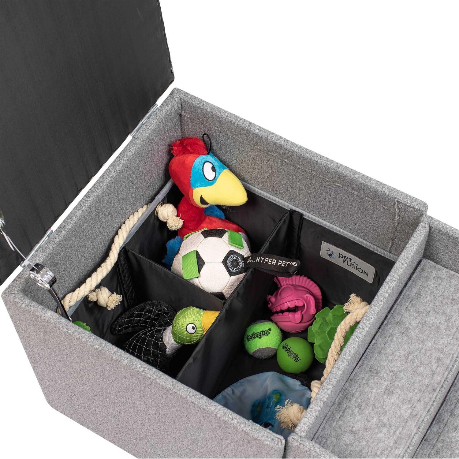 Pet Stairs Foldaway Cat Dog Steps Ottoman Dog Toy Basket Storage D380