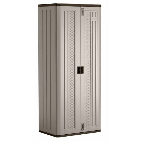 Grey Resin Storage Cabinet, 72 in. H x 30 in. W x 20-¼ in. D V721295