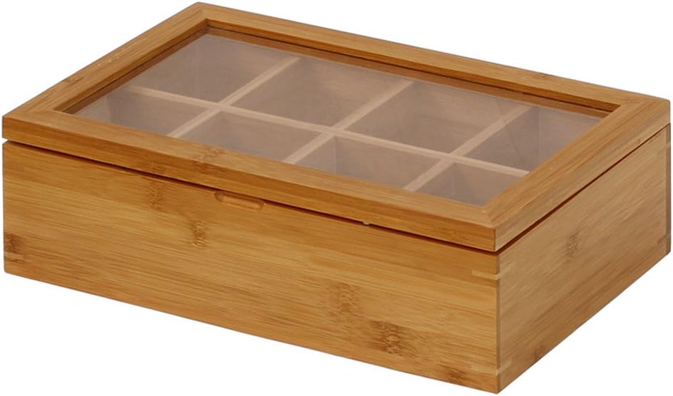 Natural Bamboo Tea Box 12 Inch N7722