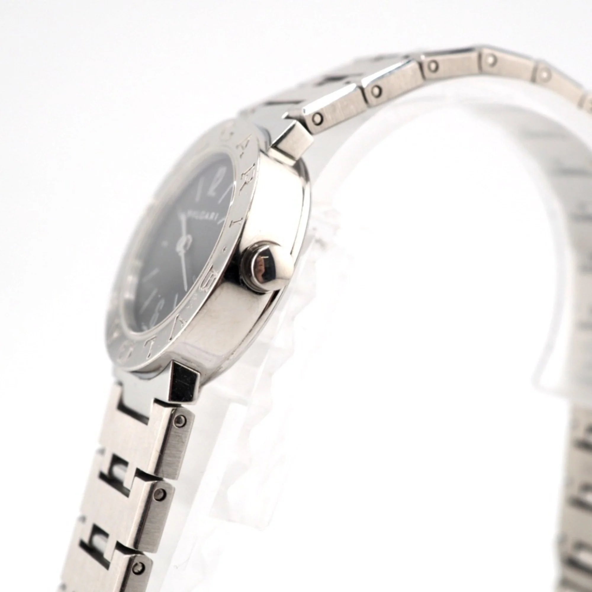Pre-Owned Black Dial Silver Ladies Watch N60105