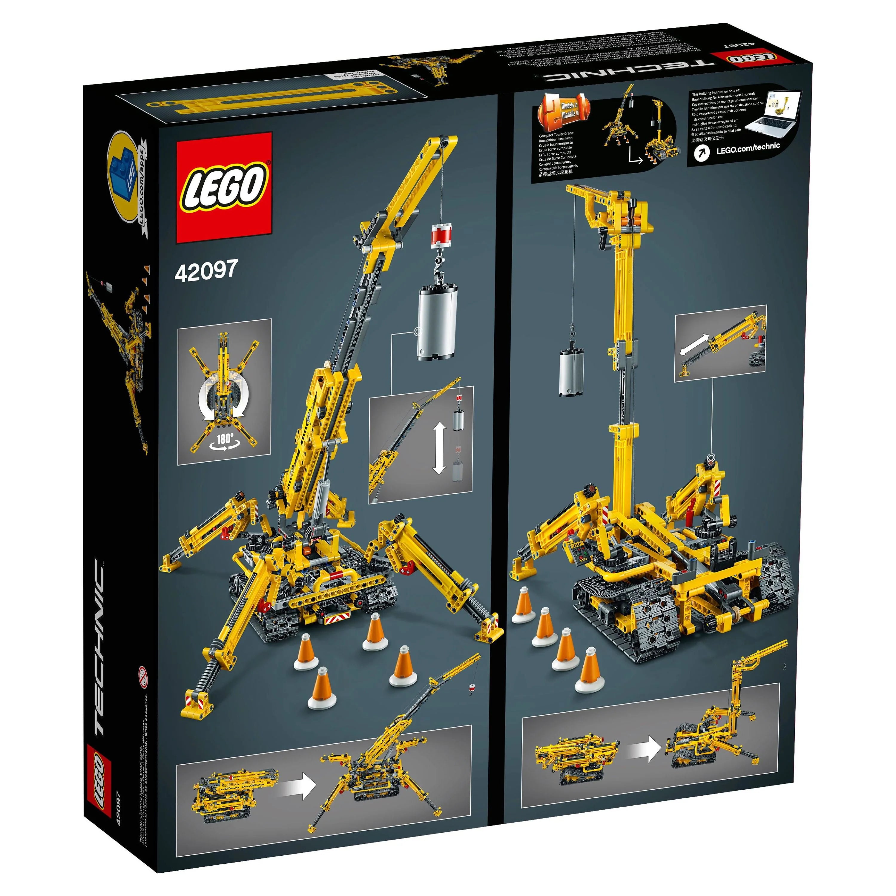 Compact Crawler Crane Construction Model Set (920 Pieces) G367