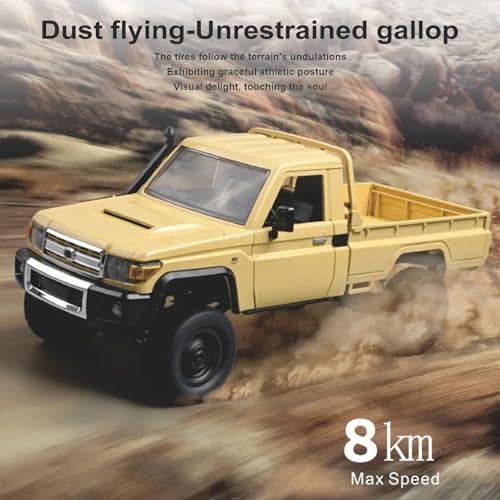 1/12 RC Rock Crawler 4x4 Remote Control Pickup Car Toy with 2 Batteries Z7230