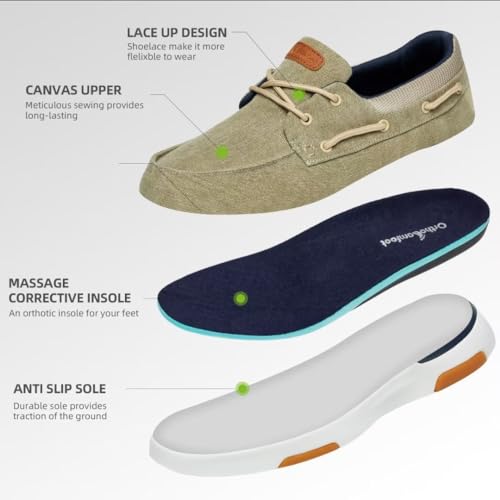 Men's Canvas Slip On Shoes U72744