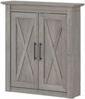 Engineered Wood Bathroom Wall Cabinet in Driftwood Gray N531