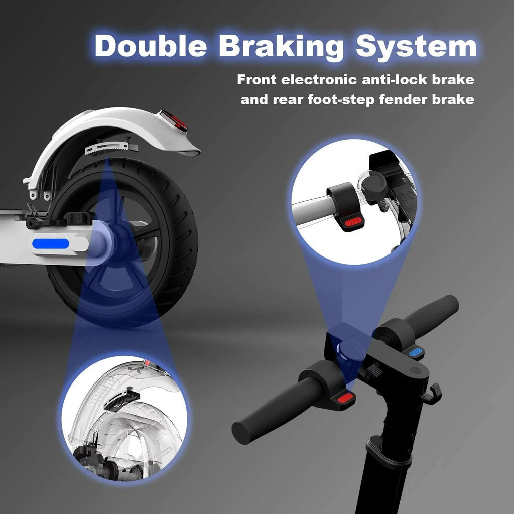 Black Electric Scooter 6.5 Solid Tires B1757