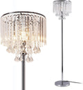 Chrome Crystal 3-Lights Floor Lamp K39674