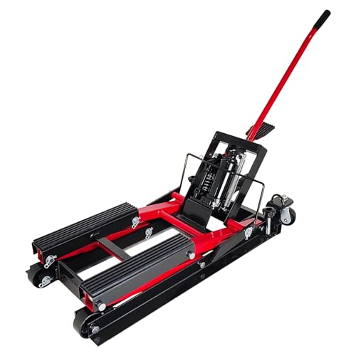 1500 LBS Capacity Steel Motorcycle Lift Jack with Wheels H875392