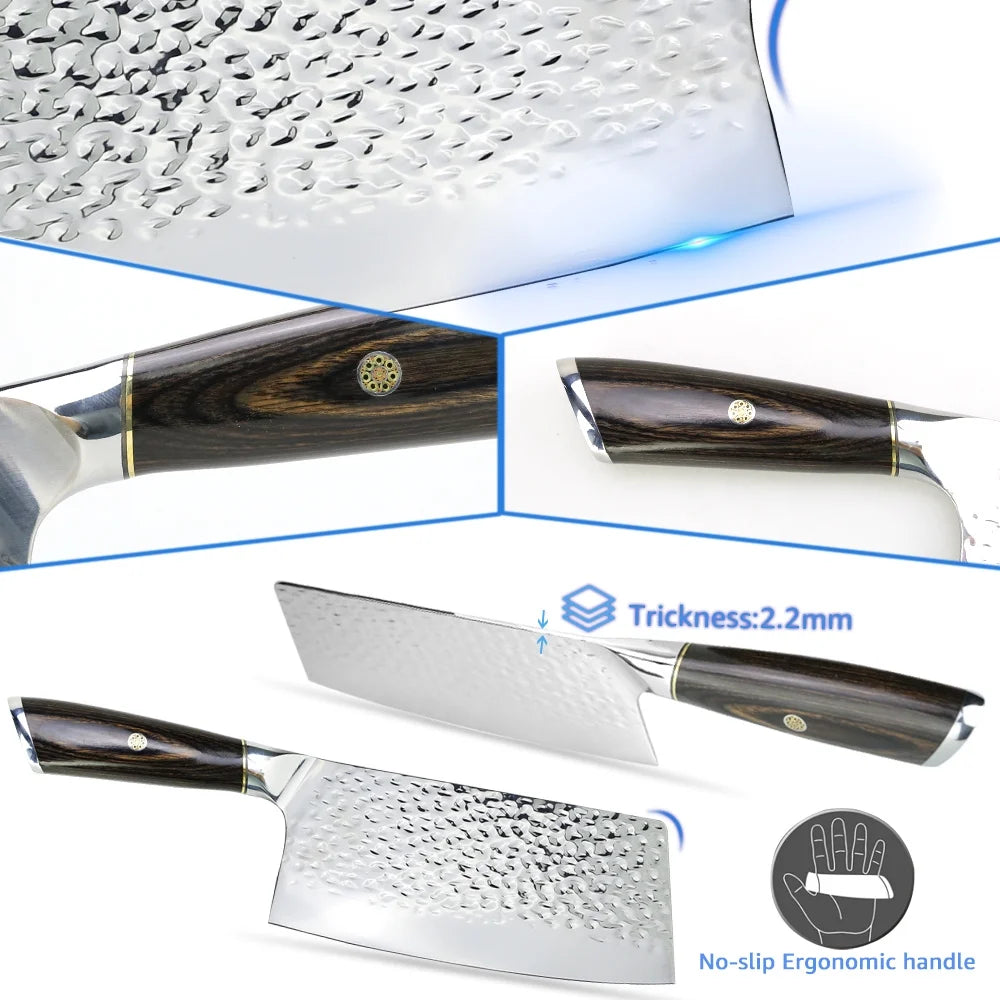 7inch Heavy Duty High Carbon Steel Meat Cleaver L75271