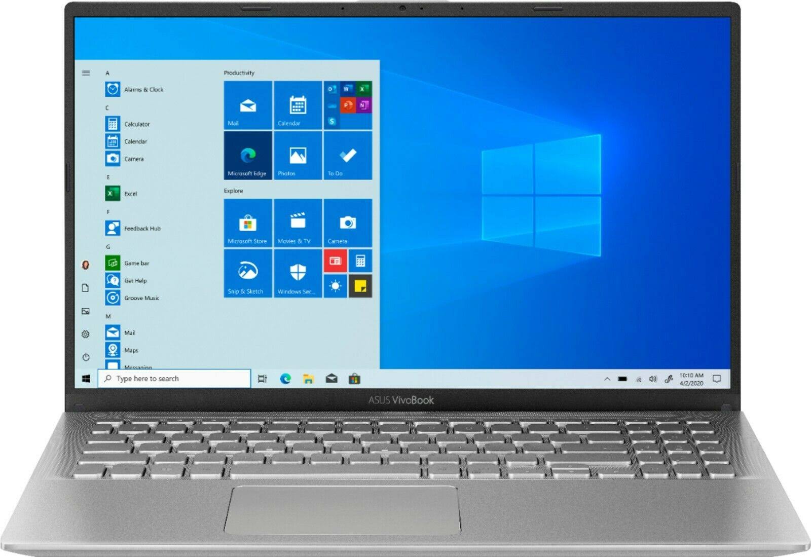 15.6 inch Intel i5 Laptop, 12GB Memory, 256GB SSD, Silver A824277