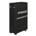 Beige 50L Collapsible Rolling Laundry Hamper B728160