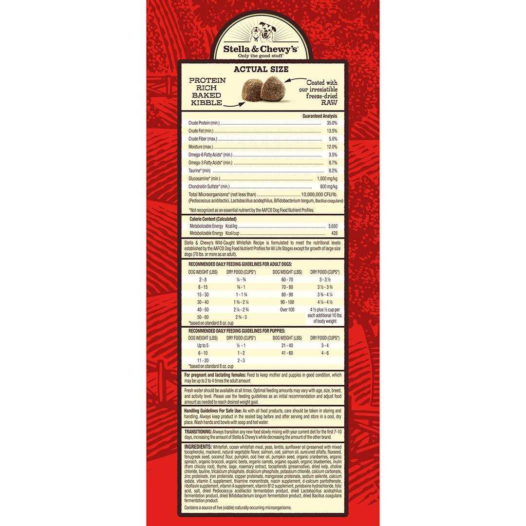 Raw Coated Dog Kibble Wild Caught Whitefish E2720