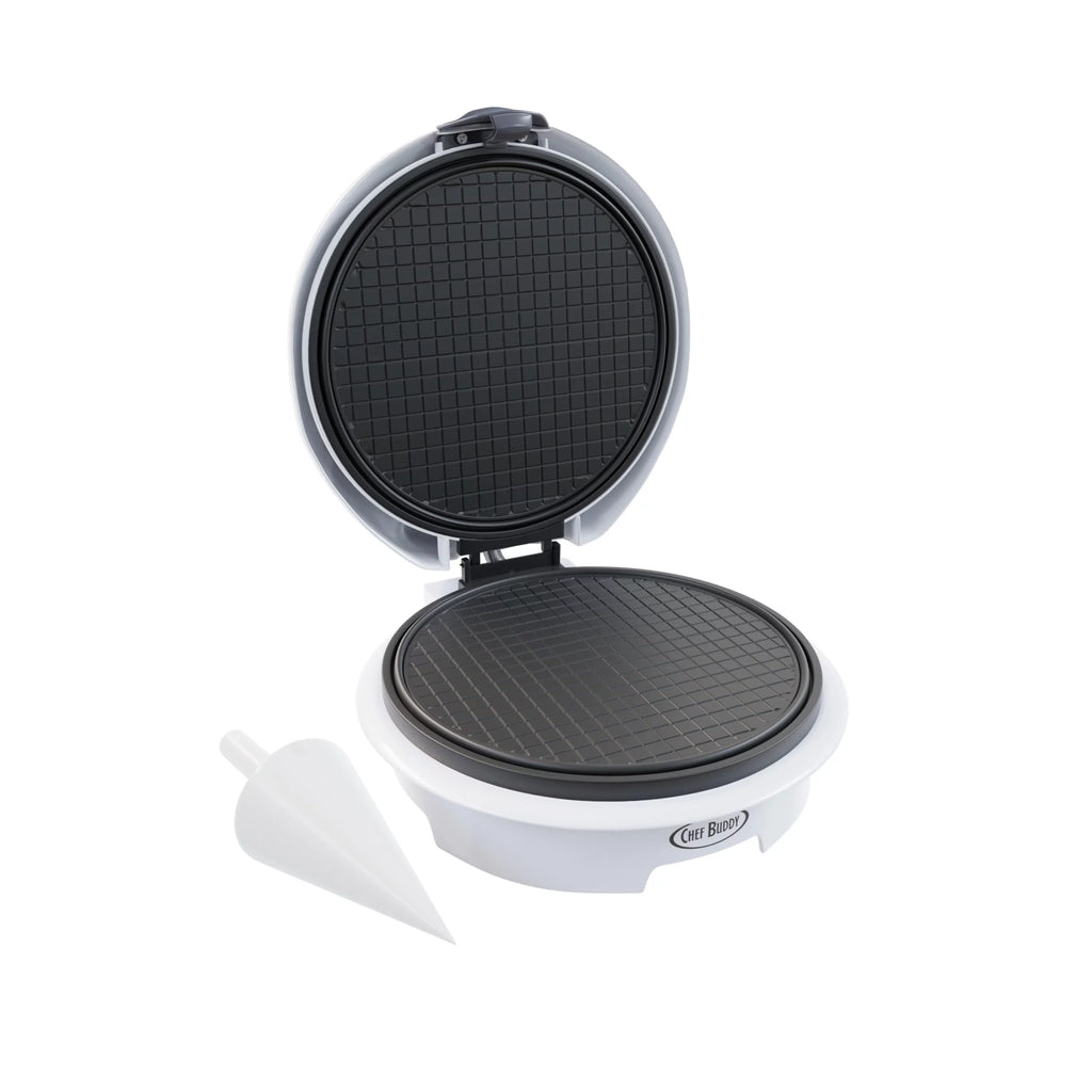 White Electric Nonstick Waffle Cone Maker M449
