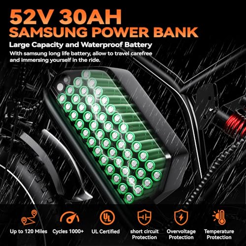 2000W Electric Bike with 48V Battery 20"x4.0" Fat Tires G555