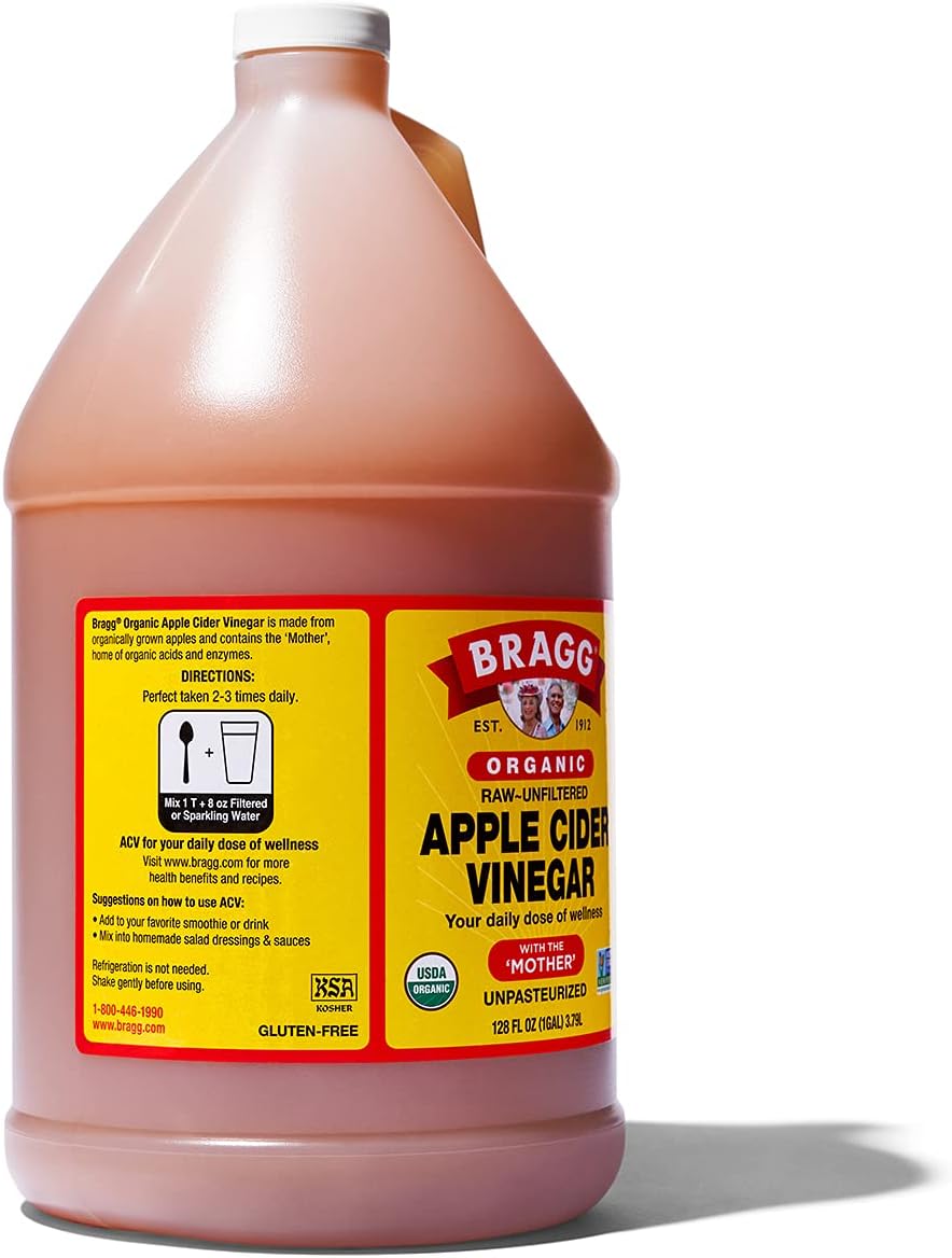 Organic Raw Unfiltered Apple Cider Vinegar 1 Gal (128oz) Liquid P922268