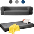 Dark Gray Folding Queen Size Sleeper Sofa Bed S537