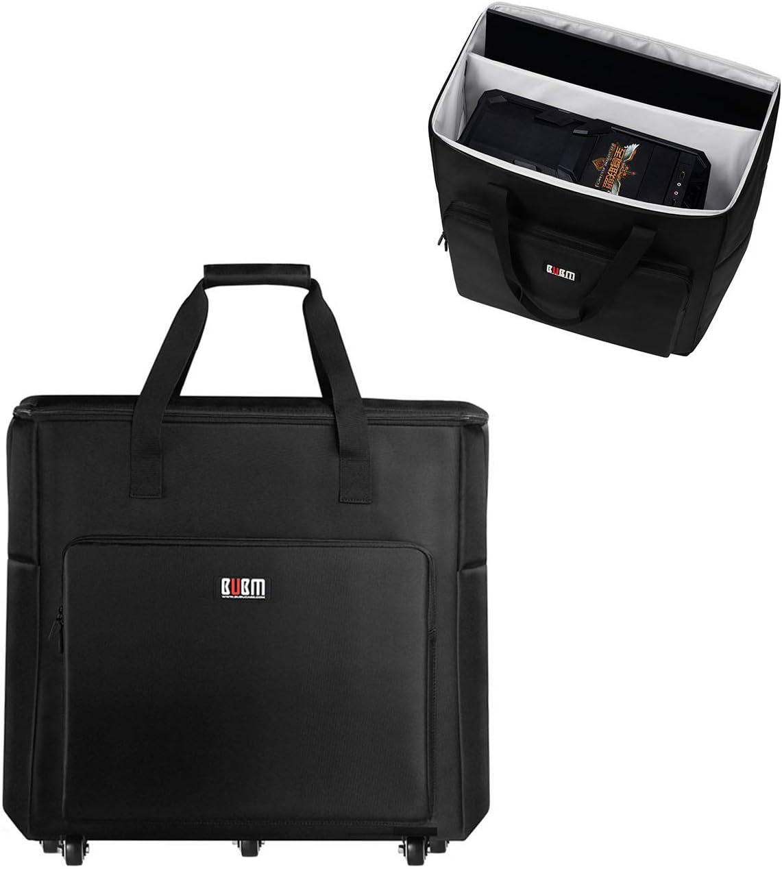 Desktop PC Computer Travel Storage Carrying Case Bag with Wheels (27 Inch) N3979