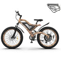 26" 1500W Electric Bike Fat Tire 48V 15AH Removable Lithium Battery Mountain Bicycle Full Suspension MTB F1020