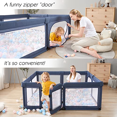 Grey Baby Playpen with Door V1286
