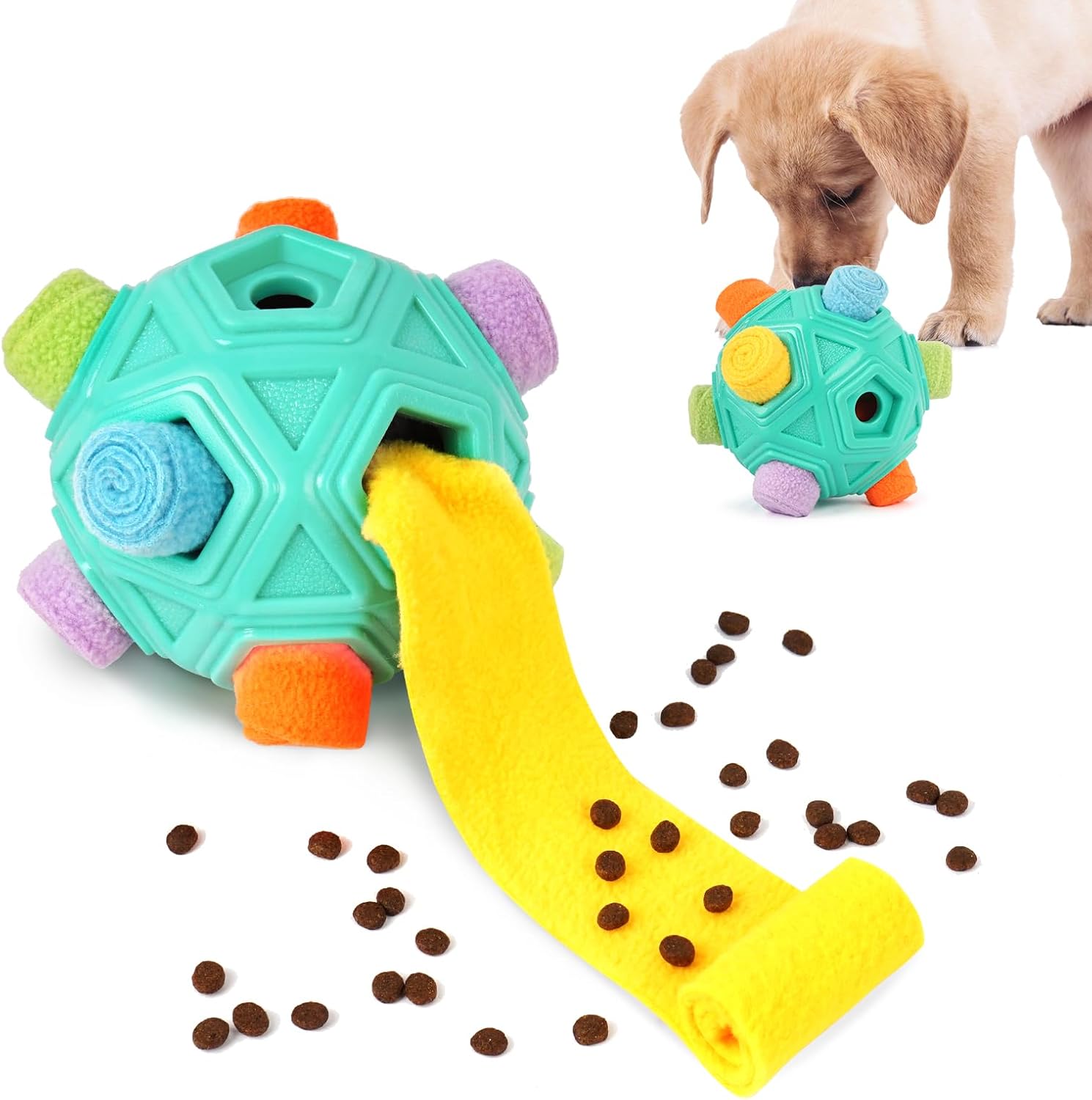 Dog Puzzle Toy Snuffle Ball Treat Dispensing Toy, Machine Washable T15568