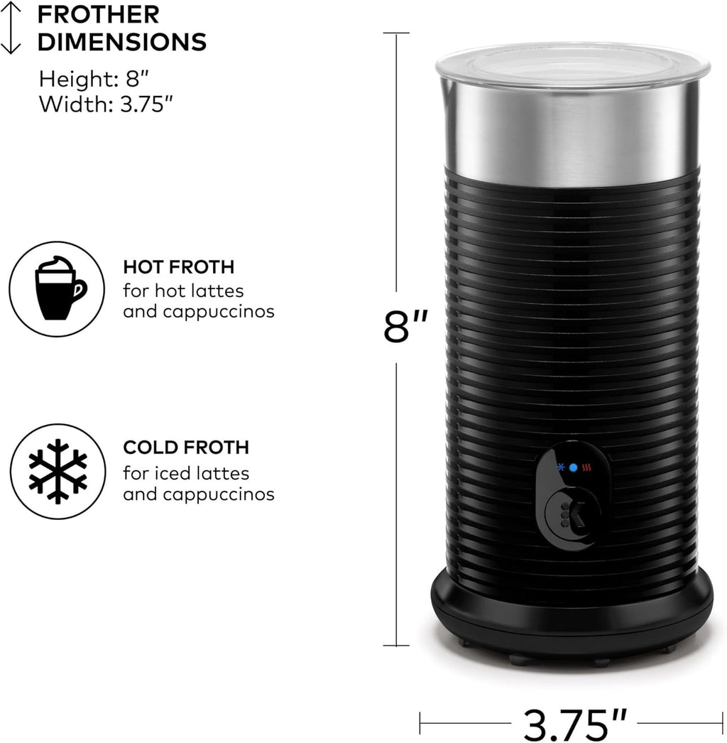 Black Single Serve Coffee Maker and Frother H234