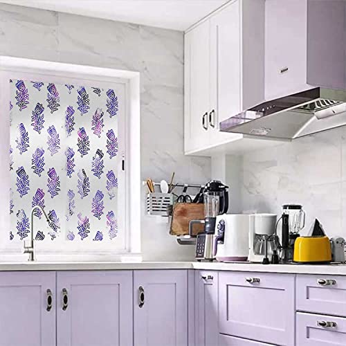 Boho Blue PVC Frosted Window Film, 23.6 in x 78.7 in C9828