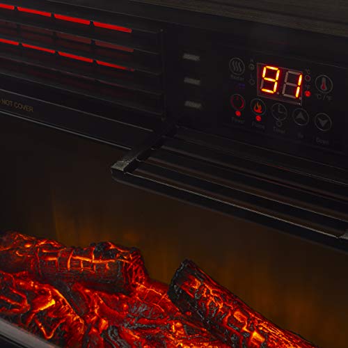 1500W Electric Fireplace Space Heater J44615