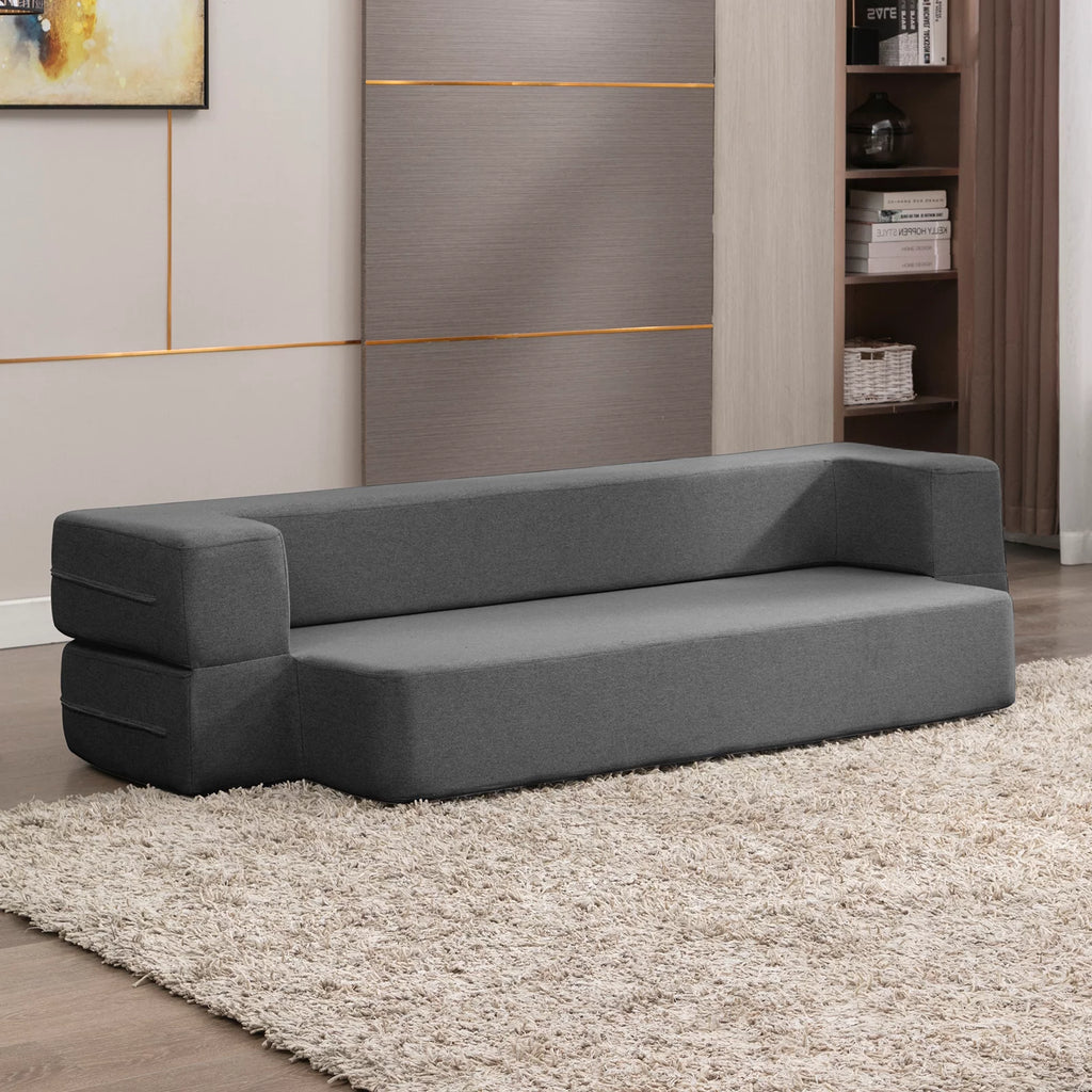 Dark Gray Folding Queen Size Sleeper Sofa Bed S537