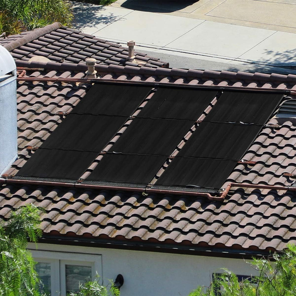 28" X 20' ft Black Solar Panel System Heating Swimming Pool X9731