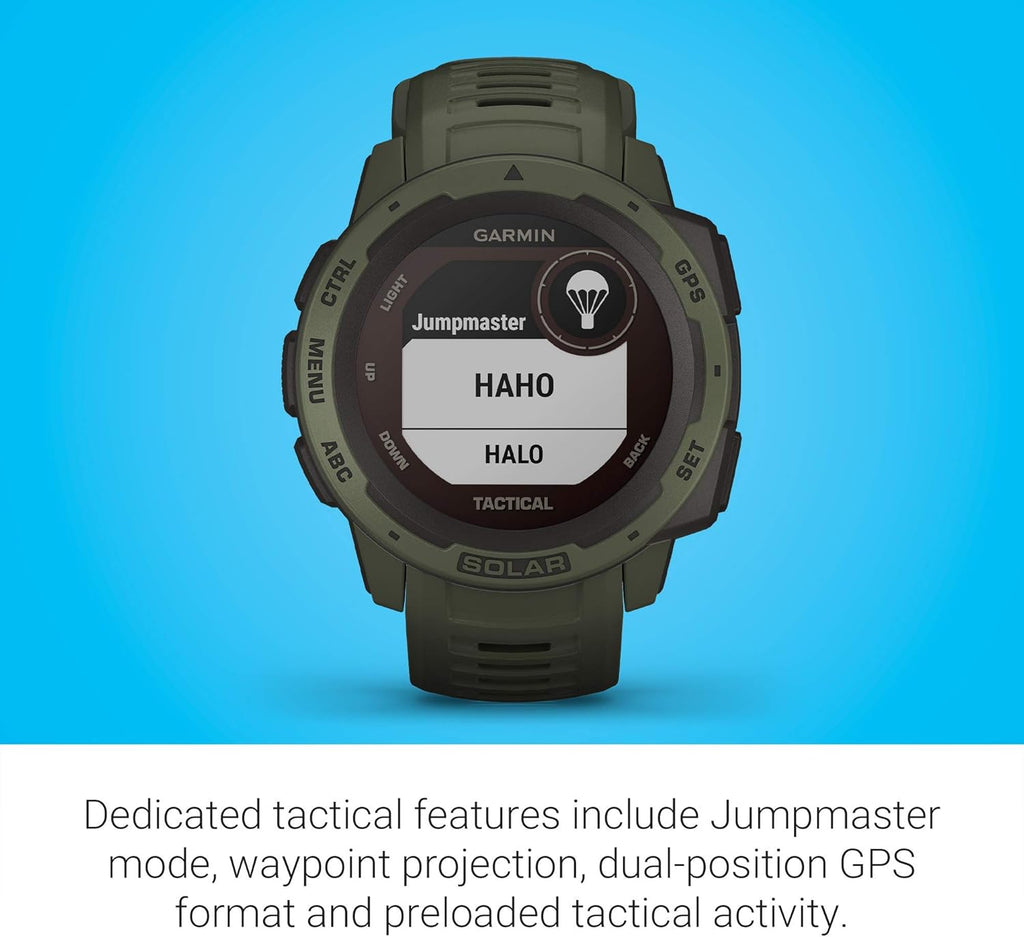 Moss Green Solar-Powered Rugged Outdoor Smartwatch K451394