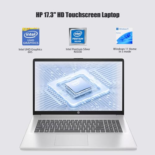 17.3" HD+ Touchscreen Laptop, 16GB RAM, 1TB SSD, Intel Pentium Silver N5030, Silver S97084