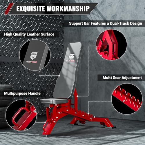 1300 LBS Capacity Adjustable Weight Bench N759342