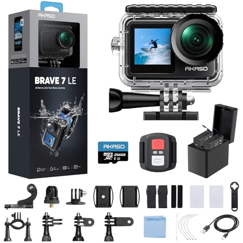 4K30fps Action Camera with 256GB MicroSDXC U3 Memory Card Z957
