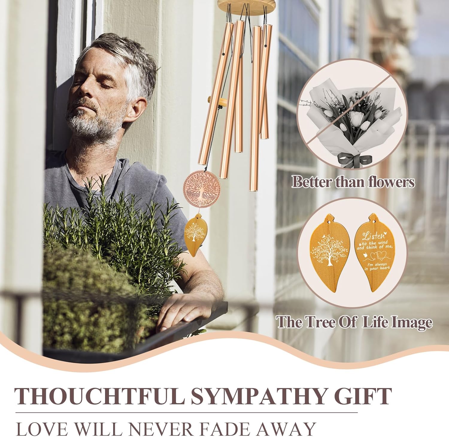 Deep Tone Memorial Wind Chimes C400503