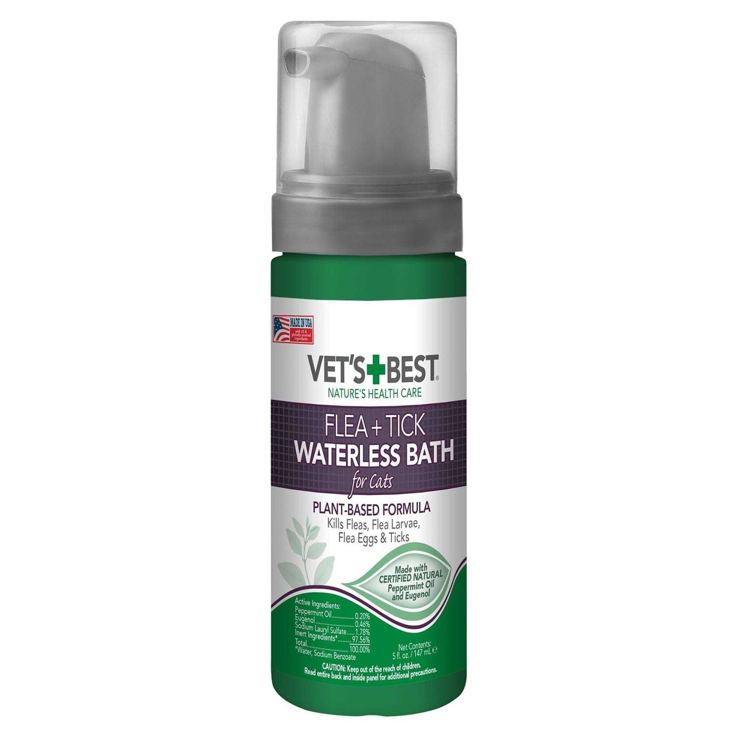 Flea & Tick Waterless Bath for Cats S58318