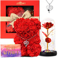 Light up Rose in Glass Dome Z95862