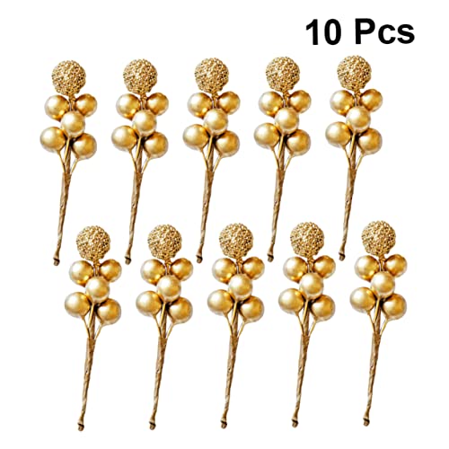 20 Pcs Red Berry Picks Artificial Christmas Decor L830