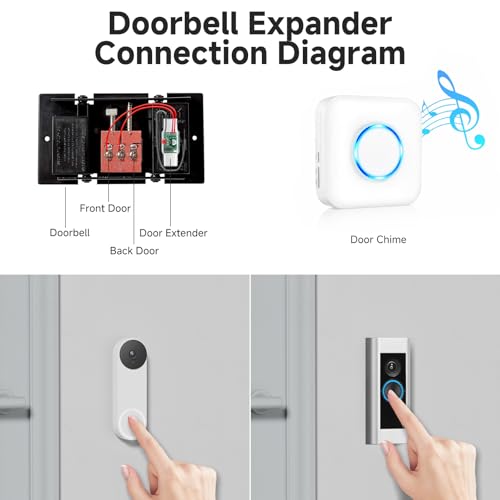 Wireless Doorbell Chime Extender with Receiver X956