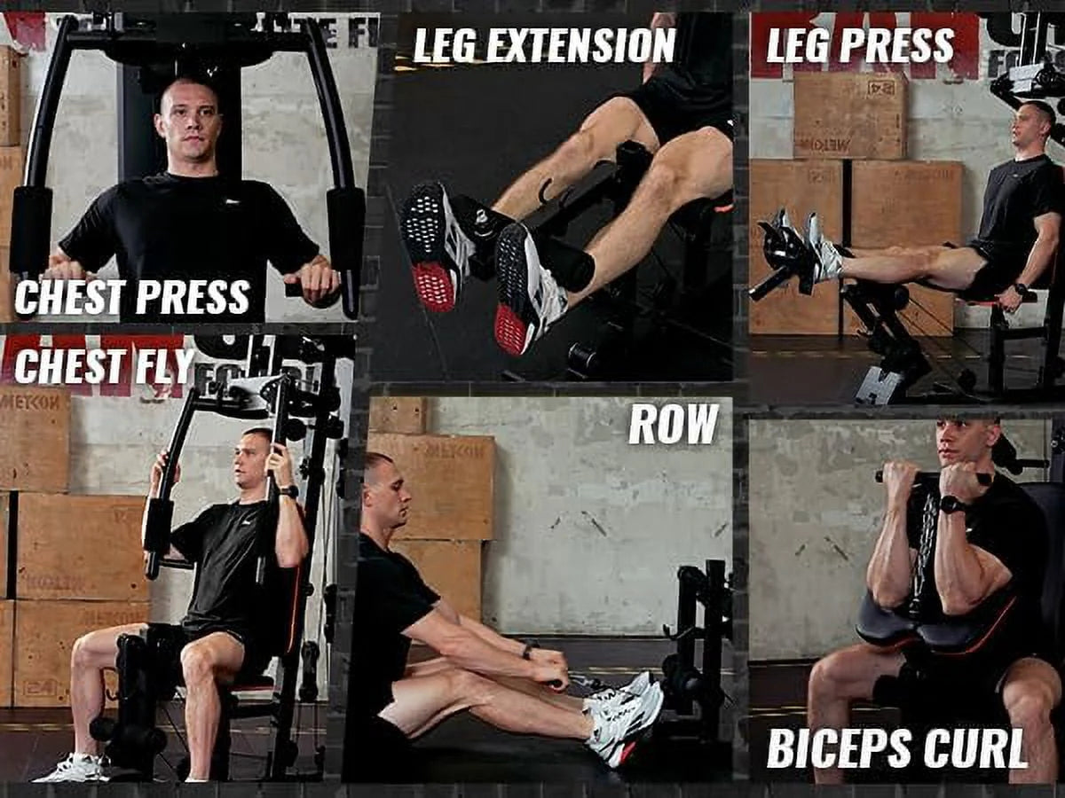 Home Gym Station with 150LBS Weight Stack D699