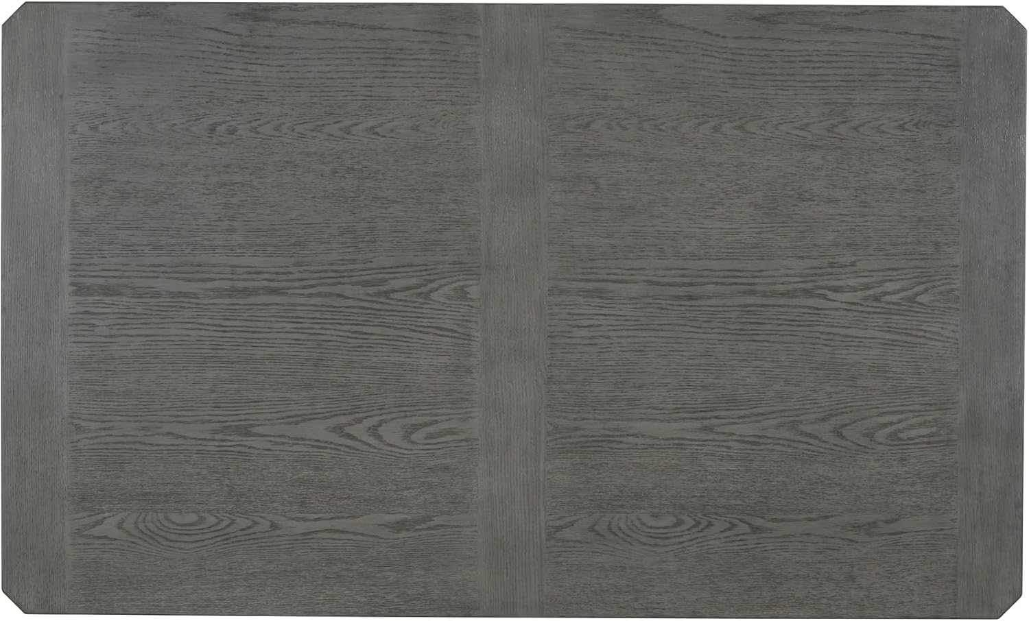 6-Piece Dining Table Set with 4 Upholstered Chairs and 1 Bench, Solid Wood, Dark Gray E50279