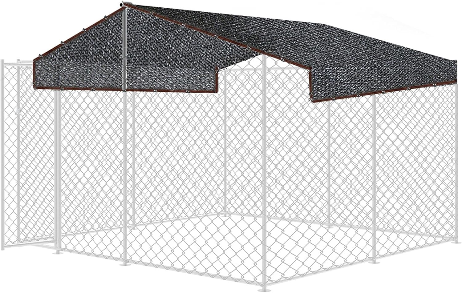 10 x 10 Feet Mesh Shade Panel with Grommets Dog Kennel Cover X69983