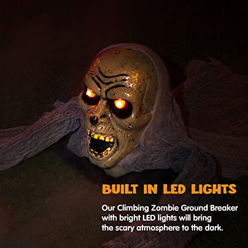 Zombie Halloween Decoration with Sound and Flashing Eyes D1510