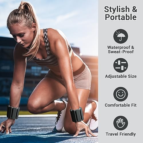 1 Pair Adjustable Silicone Wrist Bangles S529979