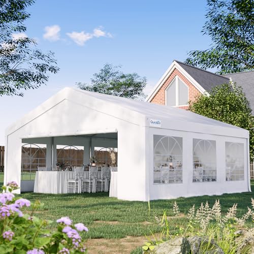 20x20 Heavy Duty Outdoor Canopy Tent with Storage Bags B885379