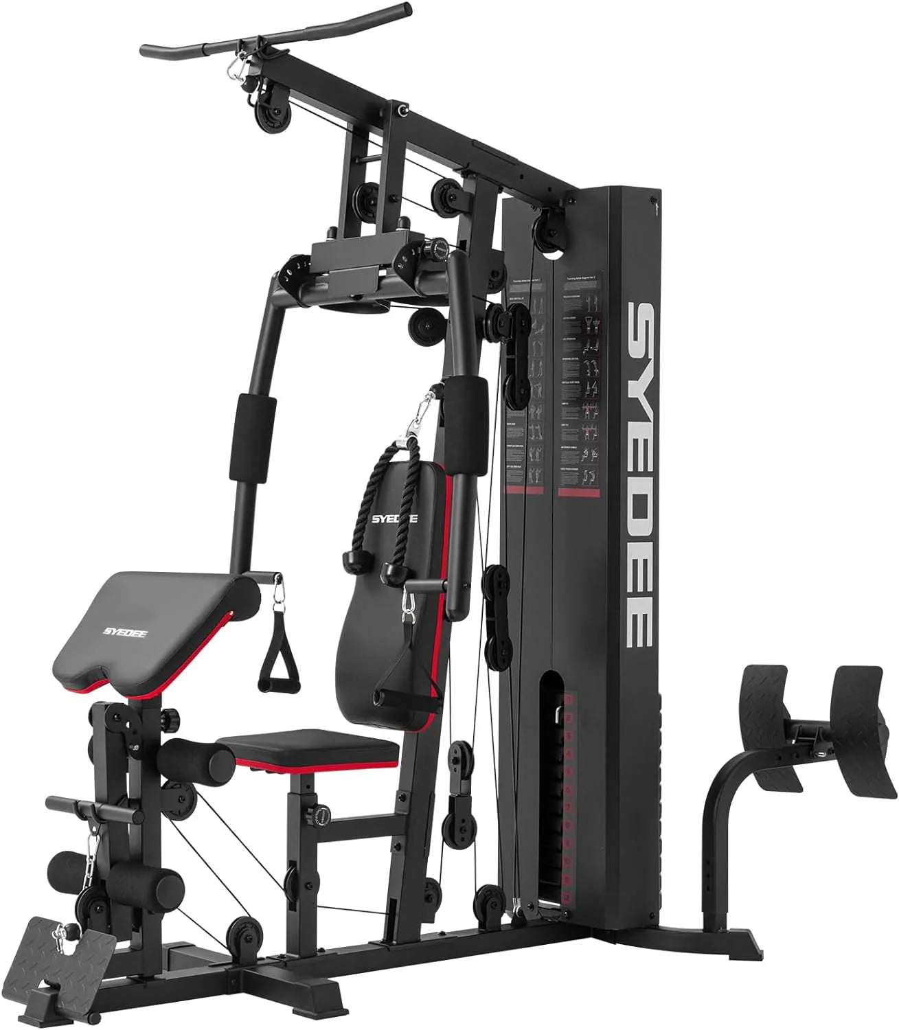 Home Gym Station with 150LBS Weight Stack D699