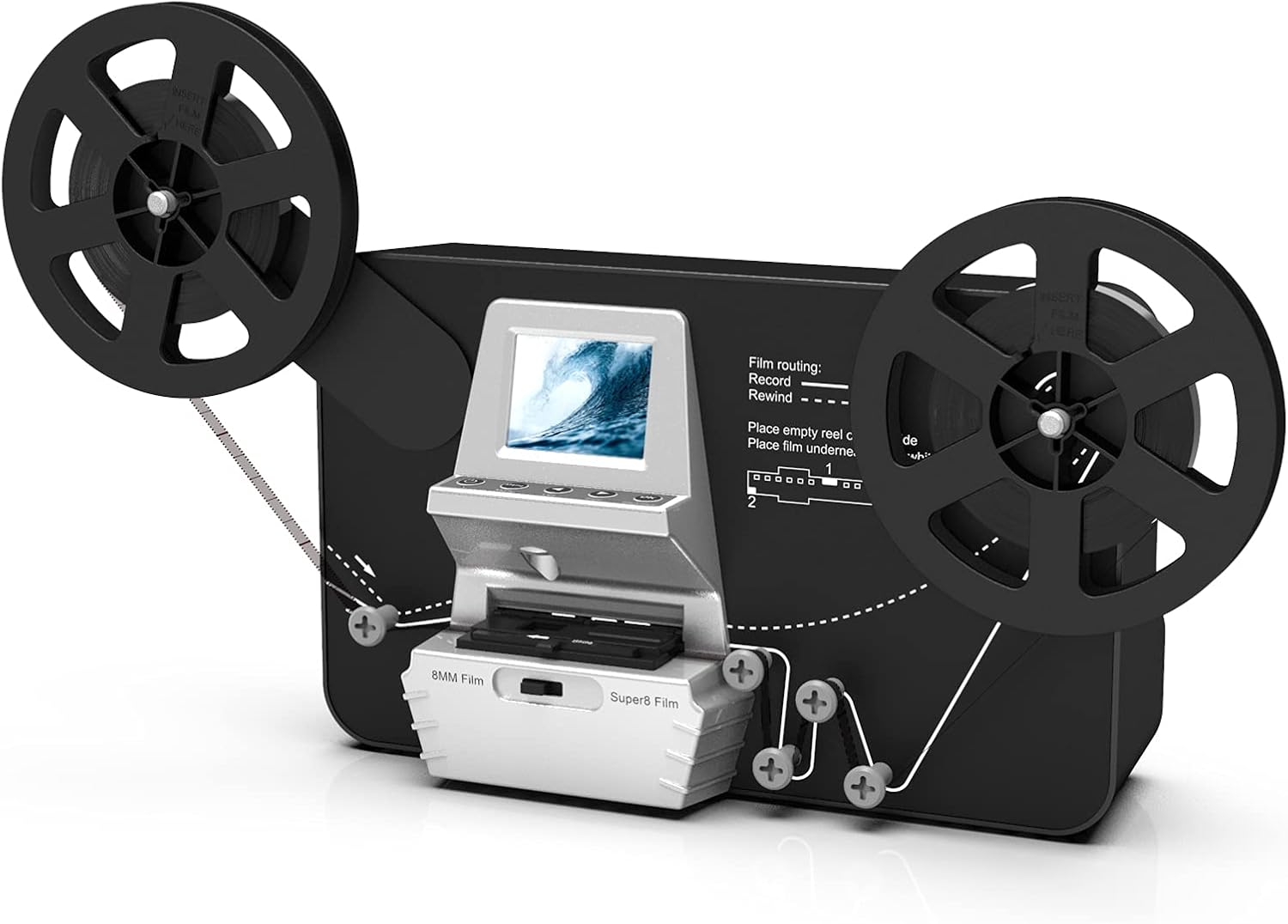 8mm Super 8 Film Scanner Converter with 2.4 LCD H521