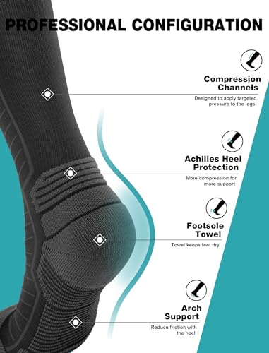 20-30 mmHg Graduated Compression Knee High Socks Z645253