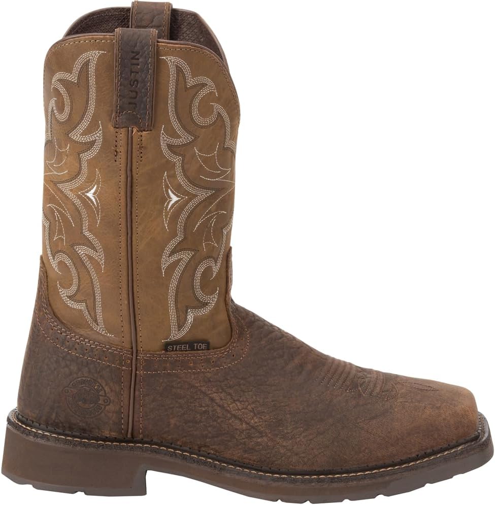 Brown Steel Toe Work Boots O656704