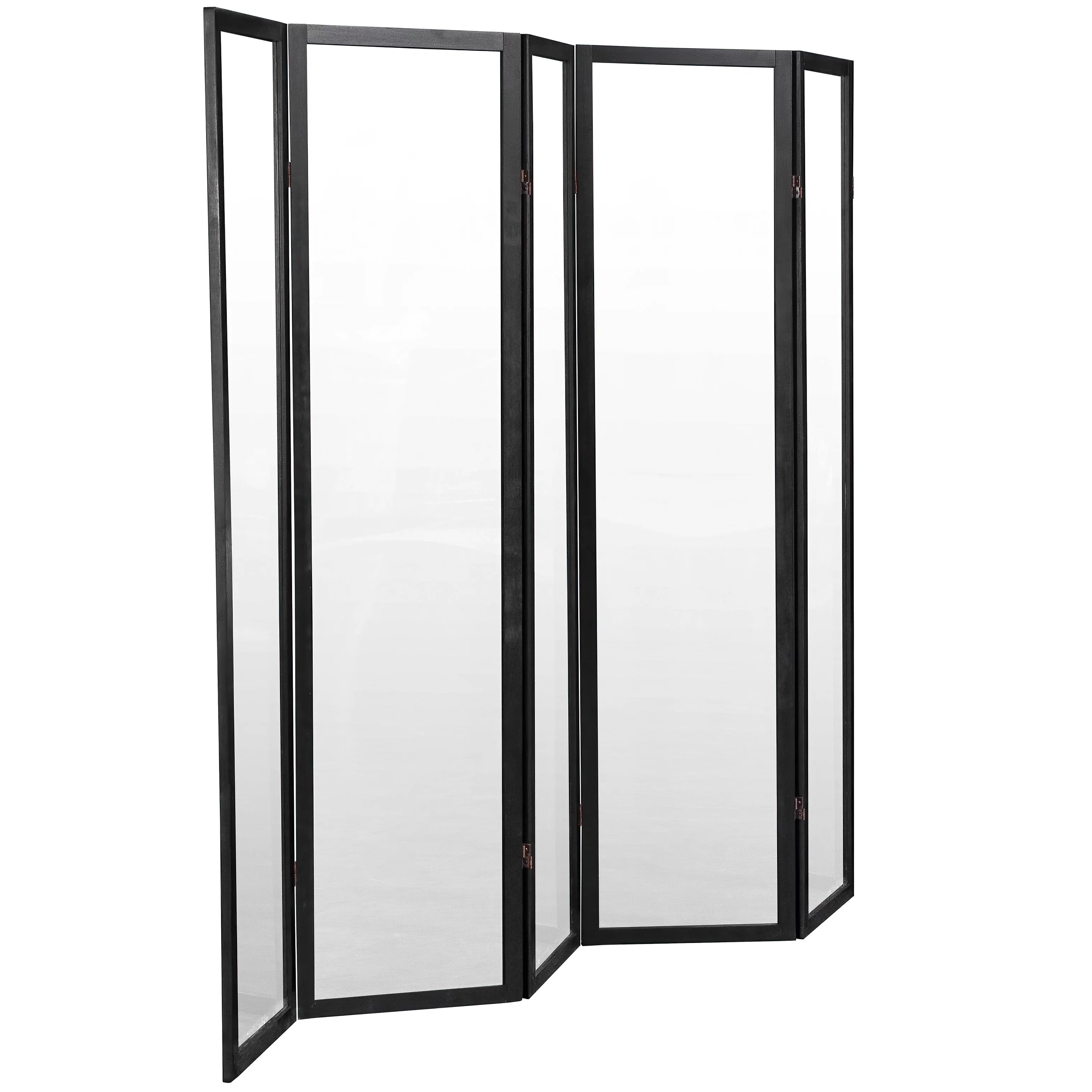 6 ft. Tall Black 5 Panel Screen U72272