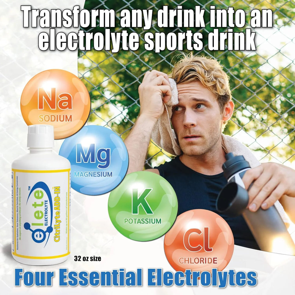 32 oz Electrolyte Hydration Drops with Sodium, Magnesium, Potassium M8685