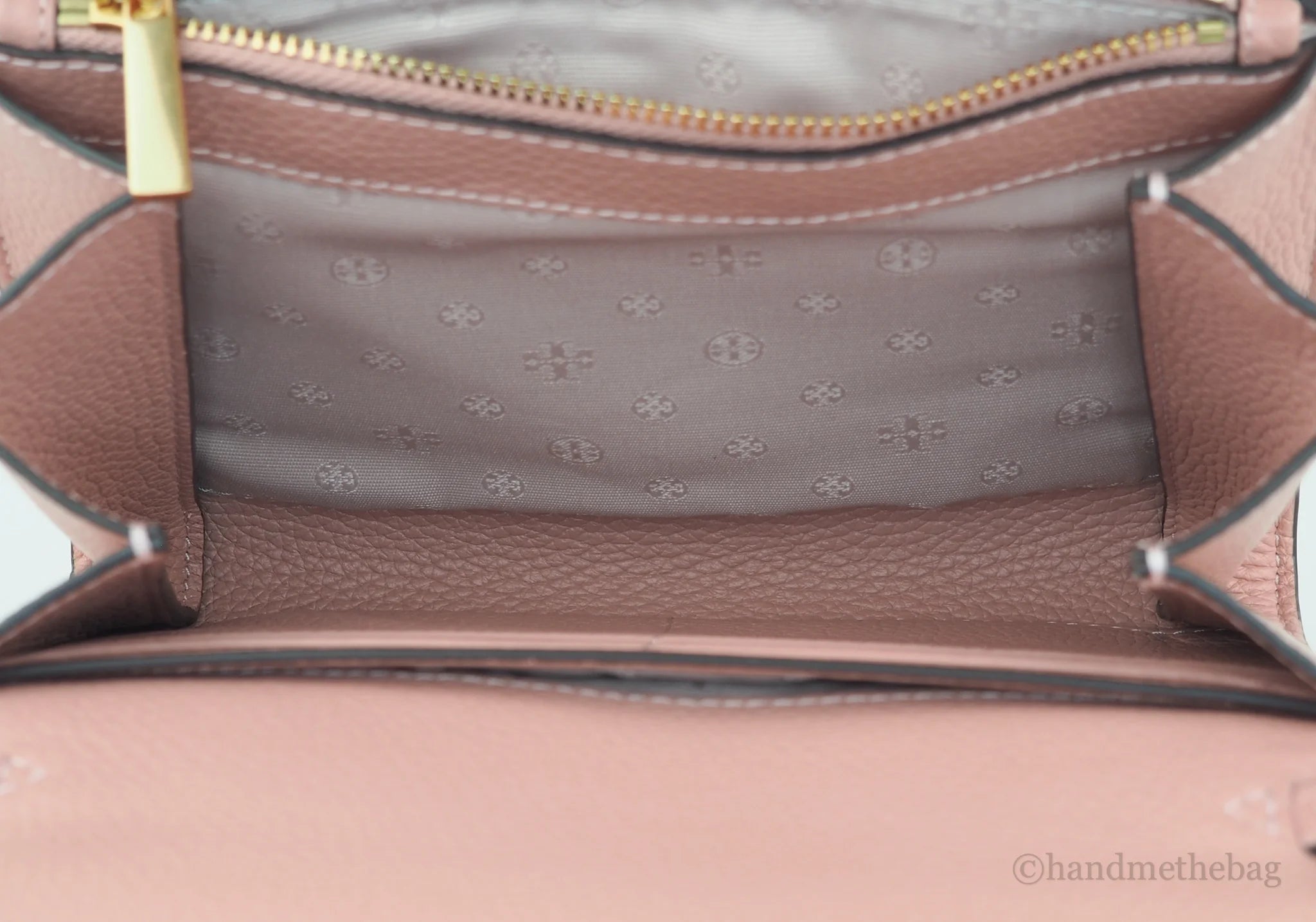 Pink Pebbled Leather Chain Crossbody Bag X15221
